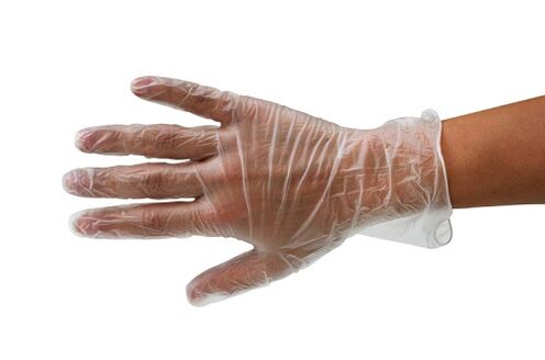 rękawiczki przy oddawaniu kału pasożytom